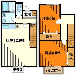 アスピリアウエストの物件間取画像